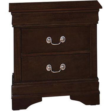 Louis Philippe 2-drawer Nightstand Cappuccino
