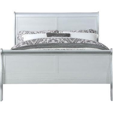 Louis Philippe Youth Sleigh Bed (Platinum)
