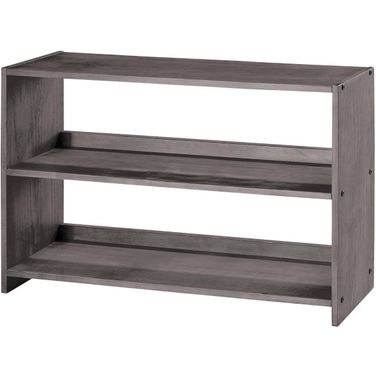 Louver Low Loft Bookcase Antique Grey