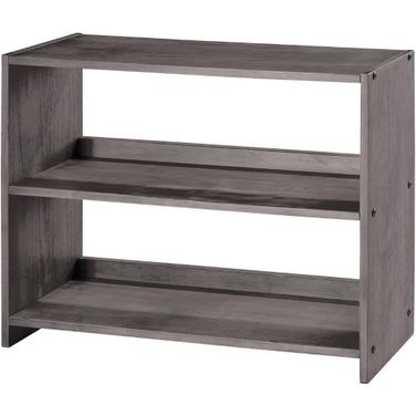 Louver Low Loft Small Bookcase Antique Grey