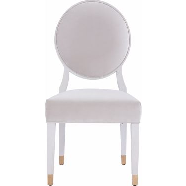 Love Joy Bliss Oval Back Side Chair Set Of 2 In White