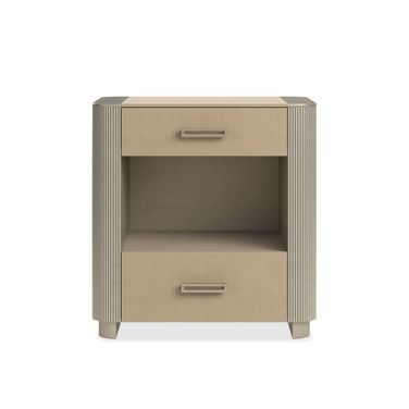 Love-Ly 25 Inch Nightstand In Beige
