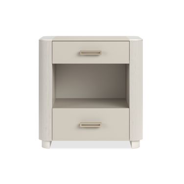 Love-Ly 25 Inch Nightstand In Cream