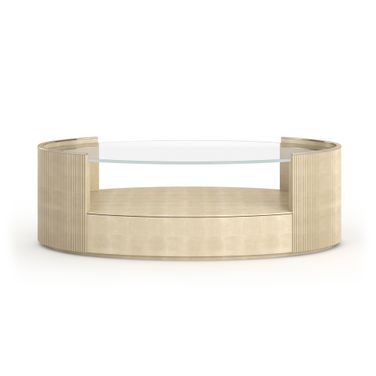 Love Oval Cocktail Table In Beige