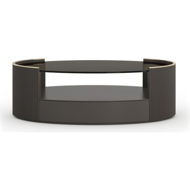 Love Oval Cocktail Table In Brown