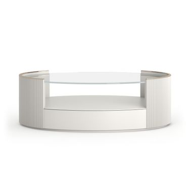 Love Oval Cocktail Table In Cream