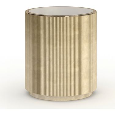 Love Round End Table In Beige