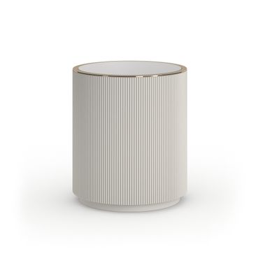 Love Round End Table In Cream