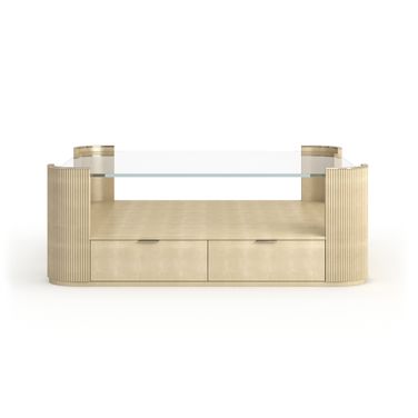 Love Square Cocktail Table In Gold
