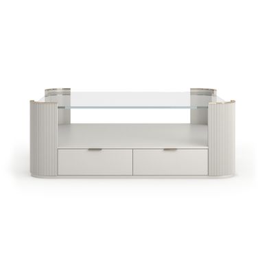 Love Square Cocktail Table In White