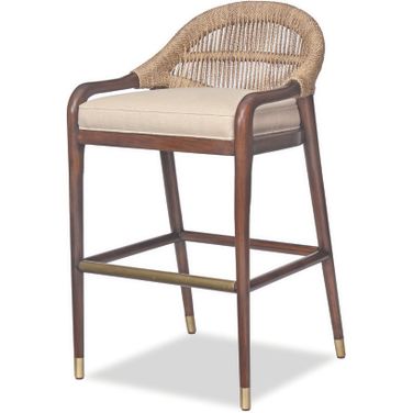 Low Back Counter Stool In Brass