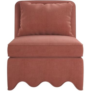 Lowry Accent Chair In Terracotta Rose