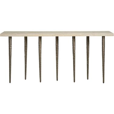 Lowry Console Table In Nickel