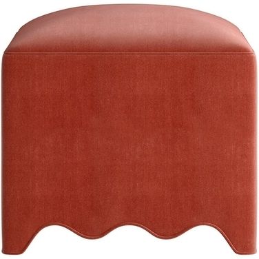 Lowry Ottoman In Terracotta Rose