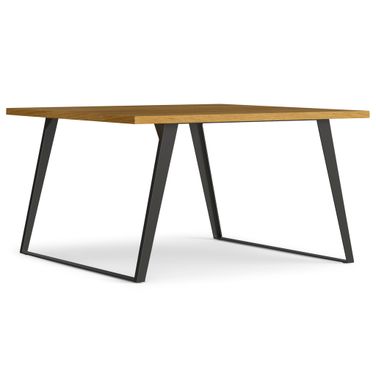Lowry Square Dining Table In Oak Veneer