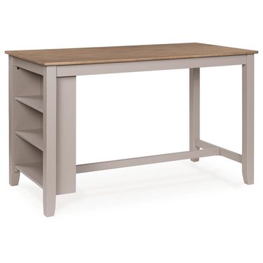 Loyander Counter Rectangular Height Dining Table In Natural and Gray