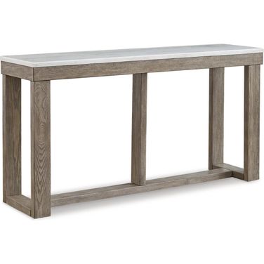 Loyaska Brown And Ivory Sofa Table