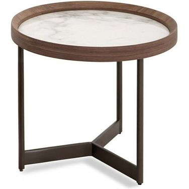 LP 462B End Table In Walnut and White