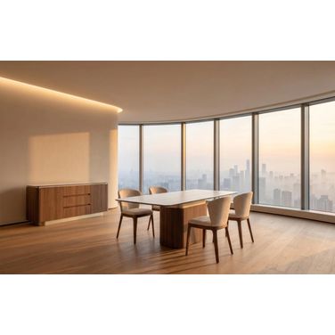 LP Balsato Dining Chair Set of 2 In Walnut And Champagne