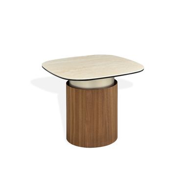 LP Balsato End Table In Walnut And Natural