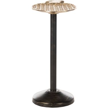 Luana Antique Gold Pinapple Top Accent Table