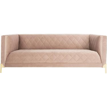 Luanna Diamond Trellis Sofa In Paul Mauve