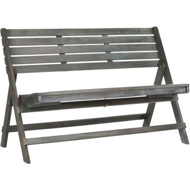Luca Ash Grey Folding Bench