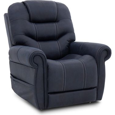 Lucas Power Lift Recliner with Power Head Rest, Power Lumbar and 3 Zone Heat In Ocean