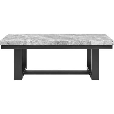 Lucca Marble Cocktail Table In Gray