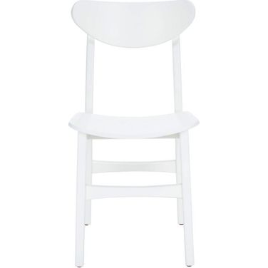 Lucca Retro Dining Chair Set of 2 in White DCH1001K-SET2