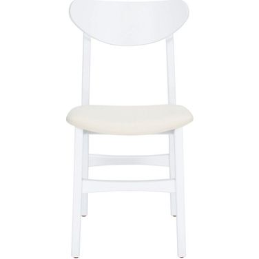 Lucca Retro Dining Chair Set of 2 in White DCH1001M-SET2