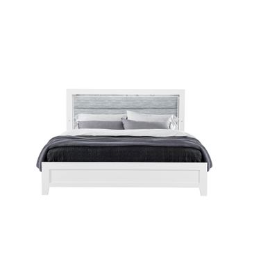 Luccia Twin Bed with LED In White