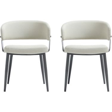 Luce Dining Chair Set of 2 In Oatmeal