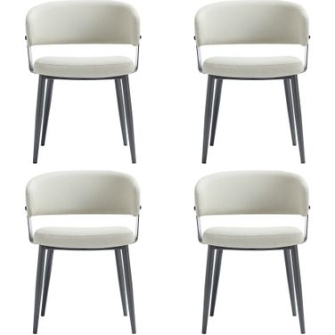 Luce Dining Chair Set of 4 In Oatmeal