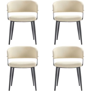 Luce Dining Chair Set of 4 In Sand