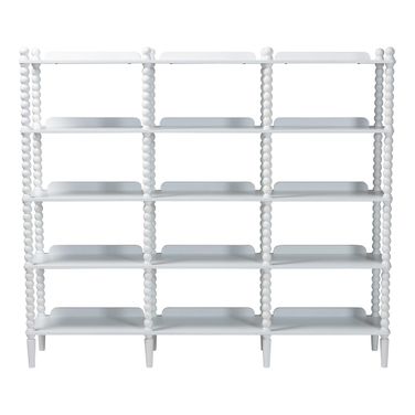 Lucera Bobbin 5-Tier Display Shelf In White