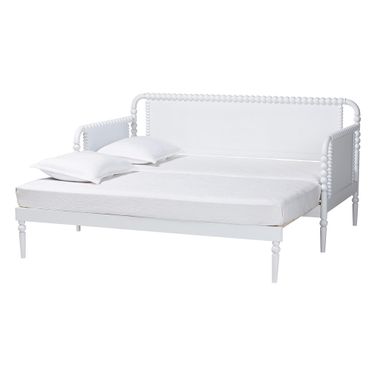Lucera Bobbin Twin-To-King Expandable Daybed In White