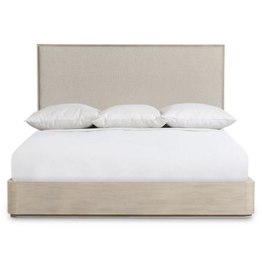 Lucerne King Panel Bed In Beige and Tan