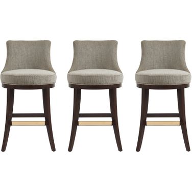 Lucia Barstool Set of 3 In Taupe