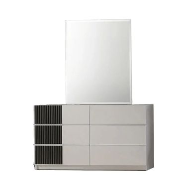 Lucia Dresser and Mirror In Grey