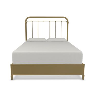 Lucia Queen Headboard with Metal Surround In Milky Gold