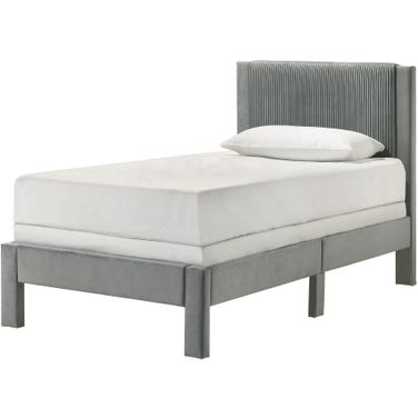 Lucia Twin Bed In Light Grey