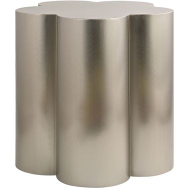 Lucky Iron End Table In Silver