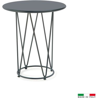 Lucy 26 Inch Round Dining Table In Grey