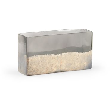 Lumberton Planter Large In Gray and Cream