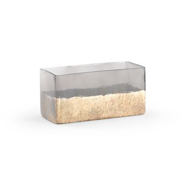 Lumberton Planter Small In Gray and Cream