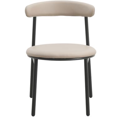 Lume Modern Dining Chair In Dark Taupe