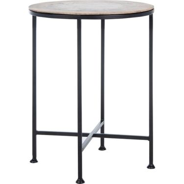 Lumi Black Agate Accent Table