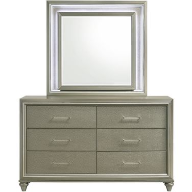 Lumina Lighted Mirror In Gray