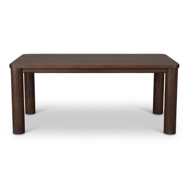 Luna 71" Rectangle Dining Table In Roasted Coffee